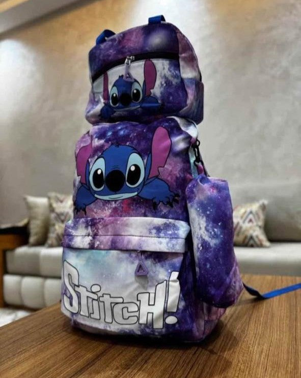 🎒 Pack Cartable Stitch (3 pièces) + Bouteille Offerte – Livraison Gratuite