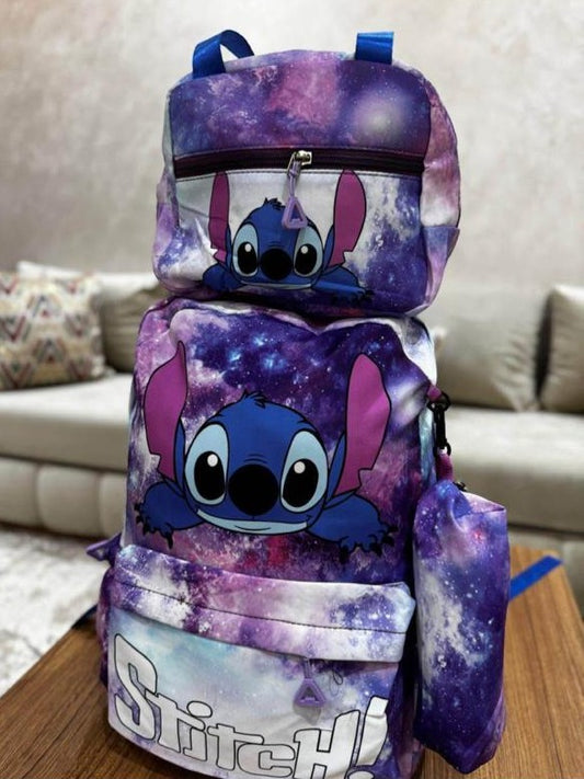 🎒 Pack Cartable Stitch (3 pièces) + Bouteille Offerte – Livraison Gratuite
